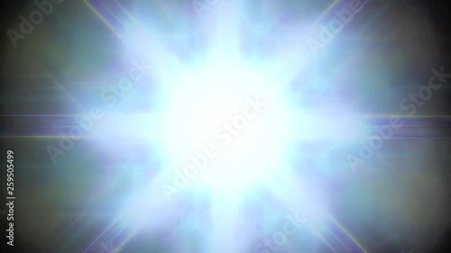 Luminous Rays, radiating Energy from a Center, that Rapidly send a Pulsar or Pulsate Flashes of Light. Similar Laser.