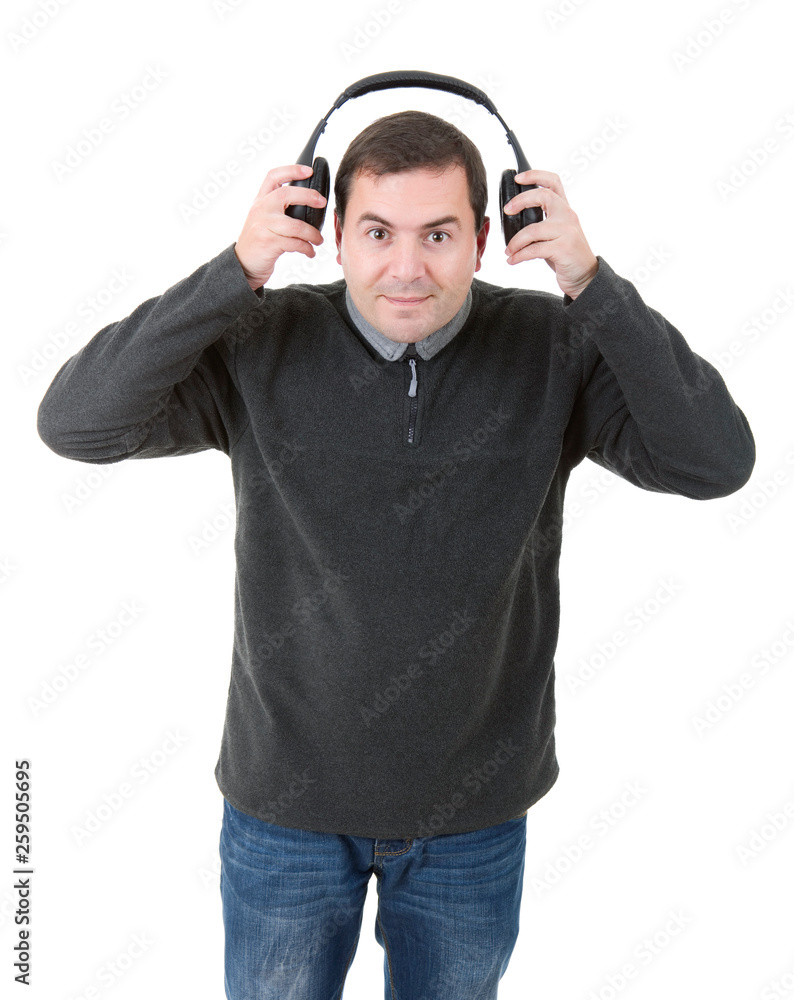Fototapeta premium listening music