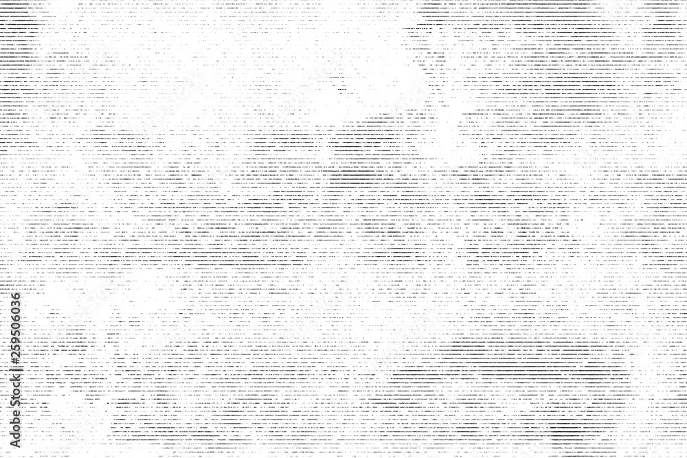 Plakat Halftone monochrome grunge horizontal lines texture.