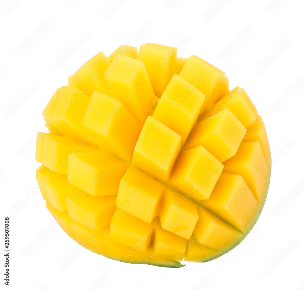 Fresh mango isolated on white background, closeup Fresh mango isolated on white background, closeup