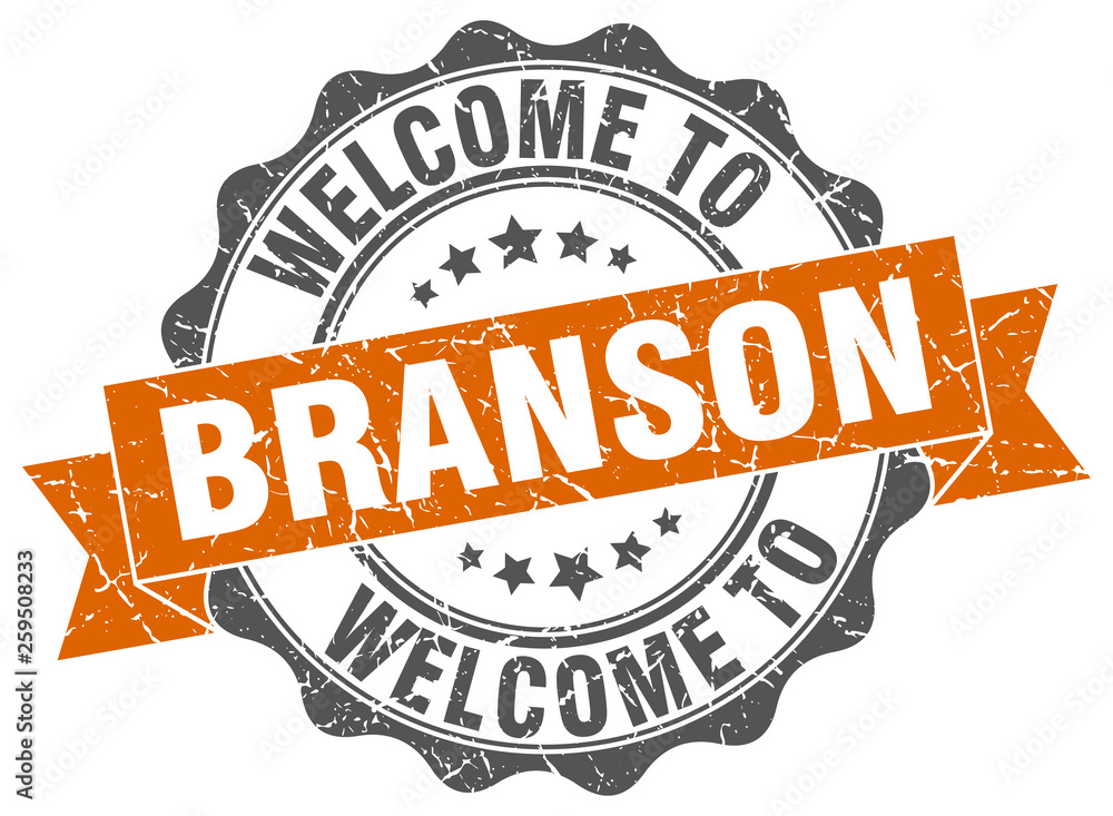 Obraz premium Branson round ribbon seal