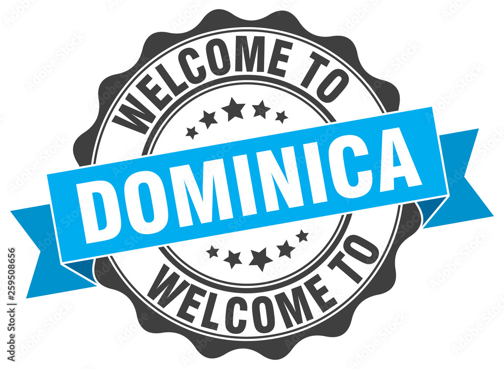 Dominica round ribbon seal Dominica round ribbon seal