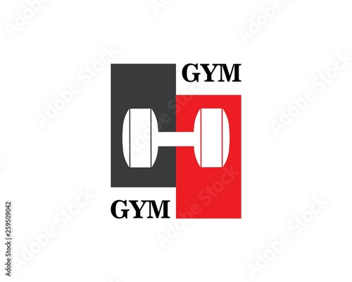 Bodybuilder Logo Template. Vector object and Icons for Sport Label, Gym Badge, Fitness Logo
