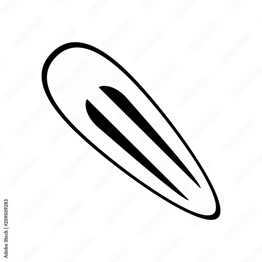 Hair barrette icon. Vector Illustratyion. EPS10 Hair barrette icon. Vector Illustratyion. EPS10