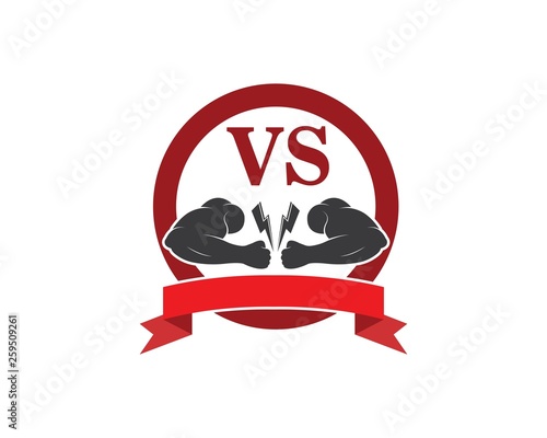 Bodybuilder Logo Template. Vector object and Icons for Sport Label, Gym Badge, Fitness Logo