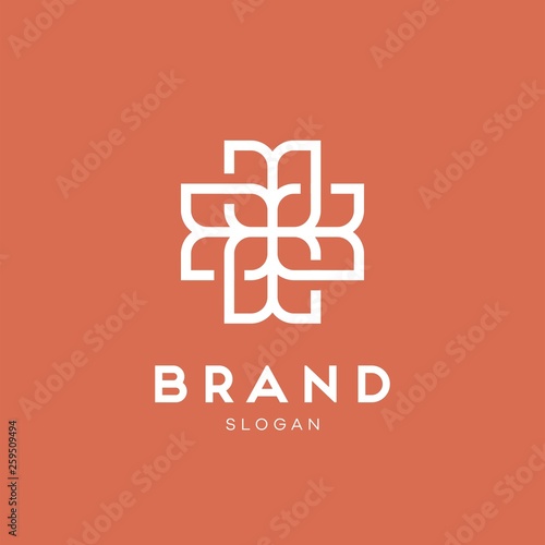 Universal creative premium symbol. Elegant ornament logo icon. Universal ornament design