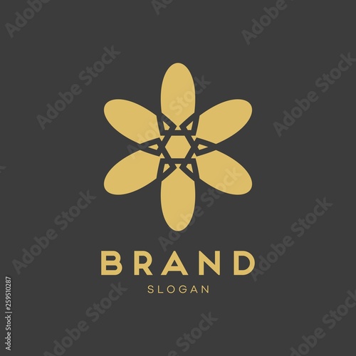 Universal creative premium symbol. Elegant ornament logo icon. Universal ornament design