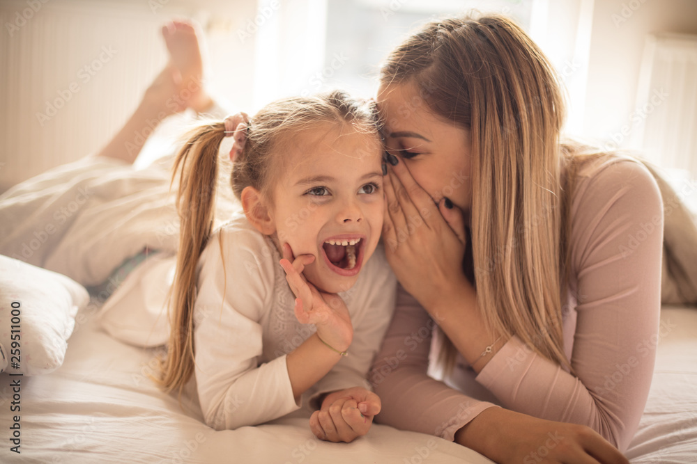 Secret between mother and daughter. Secret between mother and daughter.