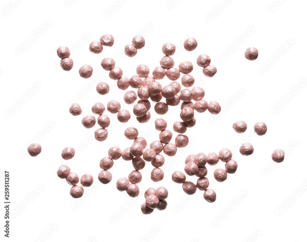 Face highlighter in the shape of round small pearls Face highlighter in the shape of round small pearls