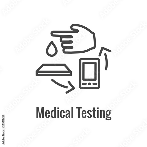 Digital Health Icon w Wearable Technology or Mobile / Tablet image