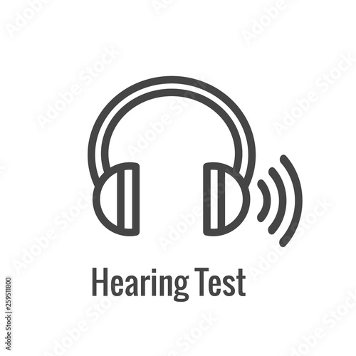 Hearing Aid or loss w Sound Wave Images Set