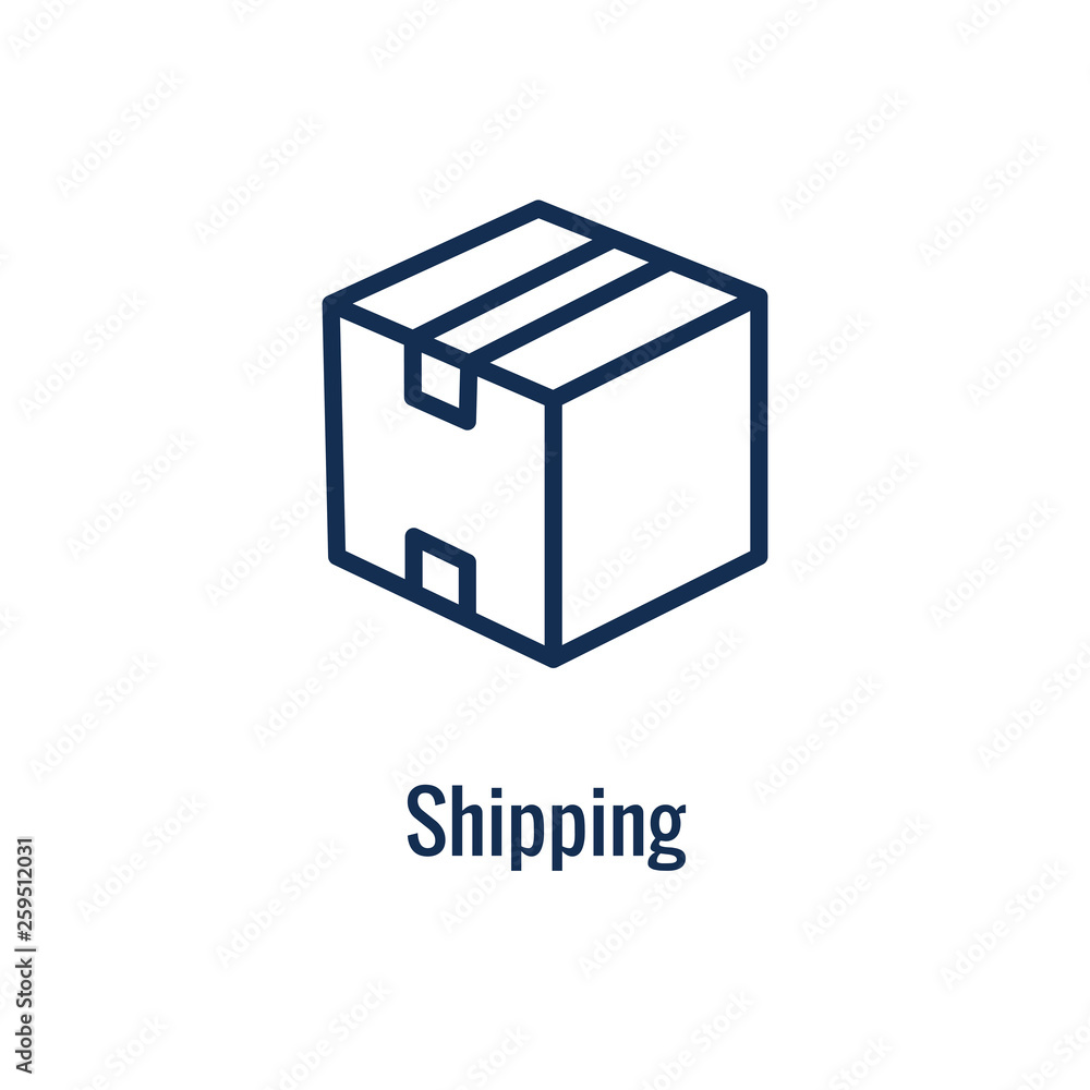 Shipping and Receiving Icon Set with Boxes, Warehouse, checklist, etc Shipping and Receiving Icon Set with Boxes, Warehouse, checklist, etc
