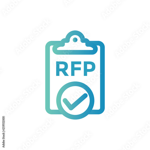 RFP Icon - request for proposal concept or idea