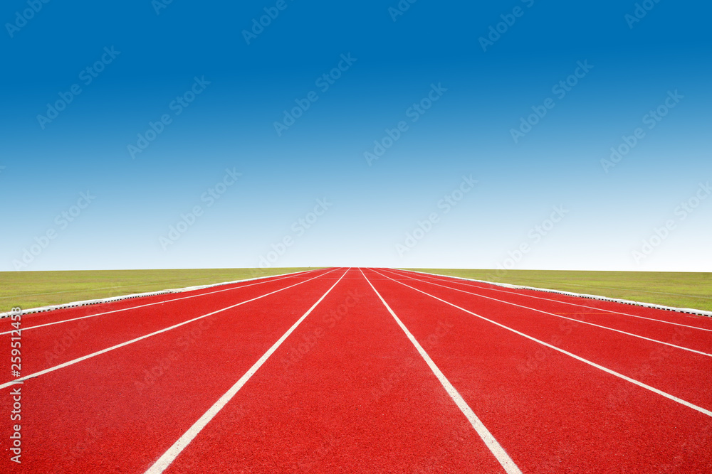 Fototapeta premium running track in a stadium