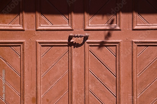 brown wooden door background