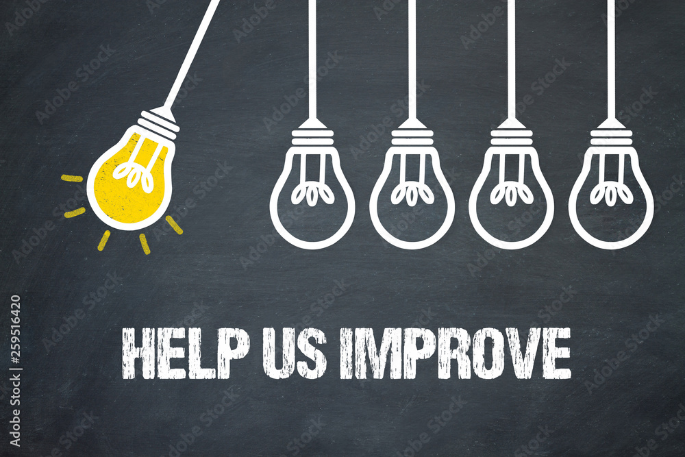 Fototapeta premium Help us improve