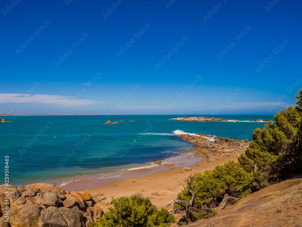 Beautiful beach and cove at Horeshoe Bay, Port Elliott, South Australia Beautiful beach and cove at Horeshoe Bay, Port Elliott, South Australia