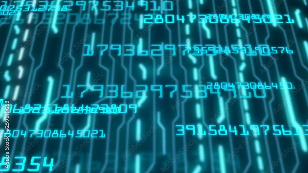 Computer code running in a virtual space. Loopable. Dark Blue.Futuristic elements are animated on a computer monitor. Electronic processes in digital data processing Computer code running in a virtual space. Loopable. Dark Blue.Futuristic elements are animated on a computer monitor. Electronic processes in digital data processing