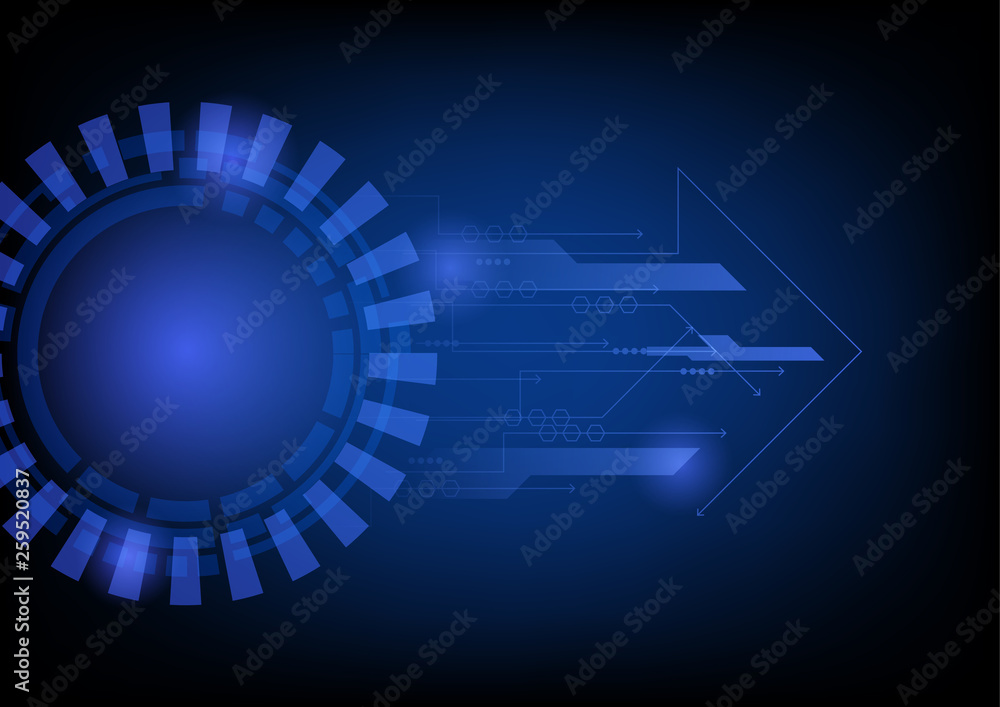 Abstract futuristic circle technology sci-fi background Hi-tech concept ,Vector Illustration. Abstract futuristic circle technology sci-fi background Hi-tech concept ,Vector Illustration.