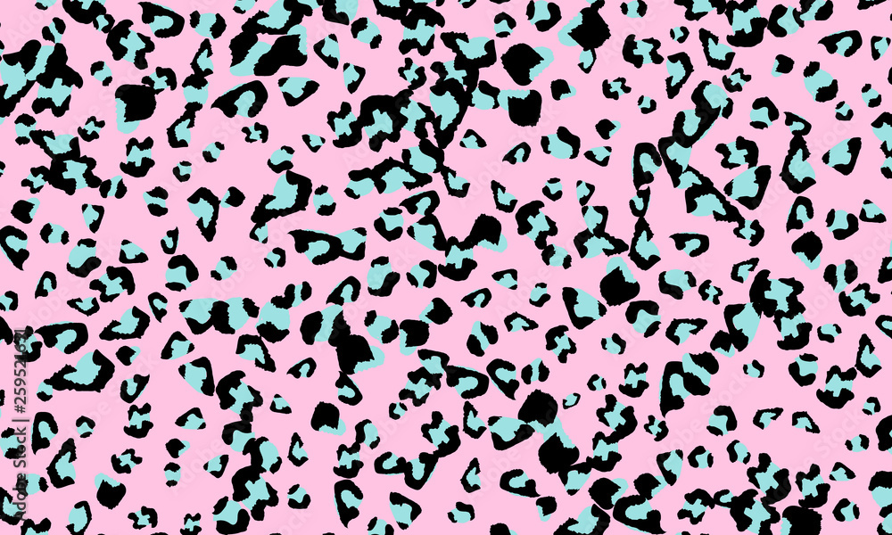 Pink leopard print design. Animal skin pattern.