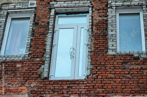 «Welcome.» The original entrance group in one of the Russian office centers.