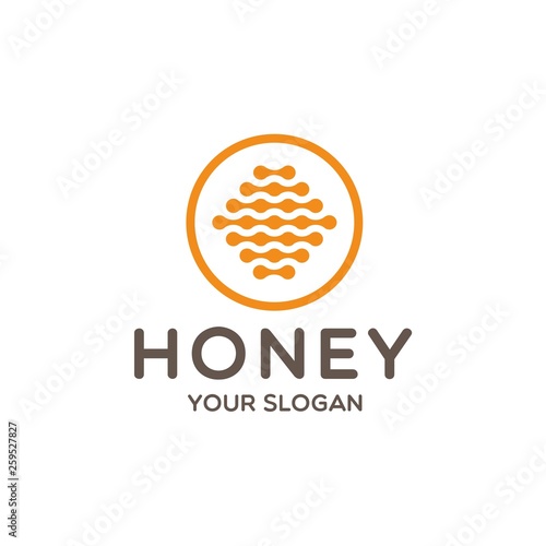 honey logo icon vector illustration