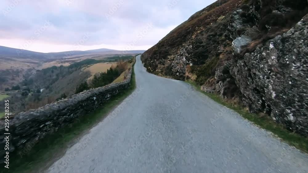 Point of view, POV windshield shot, stabilised, smooth view as driving on a rural, asphalt road Point of view, POV windshield shot, stabilised, smooth view as driving on a rural, asphalt road