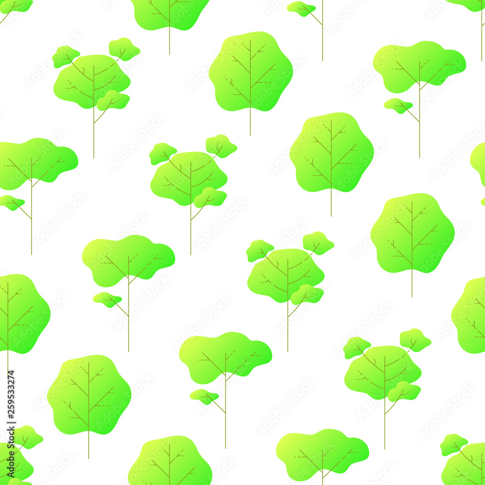 Green trees pattern