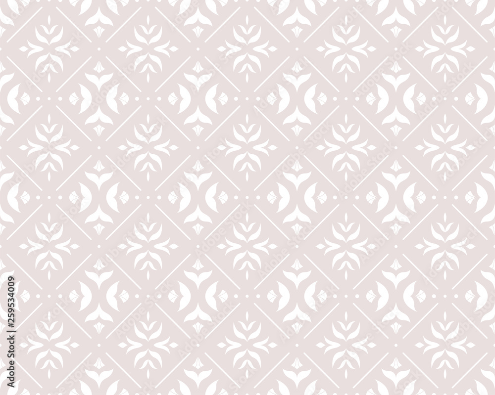 Vector Floral Ornamental Seamless Pattern. Geometric Flower Stylish Texture. Abstract Retro Tile Texture. Vector Floral Ornamental Seamless Pattern. Geometric Flower Stylish Texture. Abstract Retro Tile Texture.