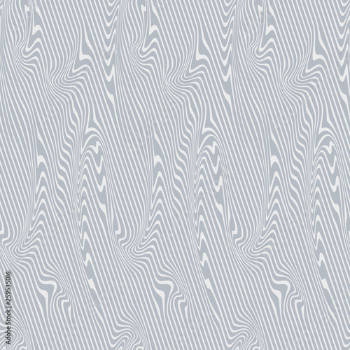 Abstract Illustration of Black and Gray Striped Background with Geometric Pattern and Visual Distortion Effect. Op art