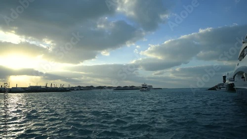 beautiful Sunset At Dubai Creek photo