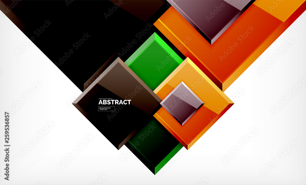 Square geometric background Square geometric background