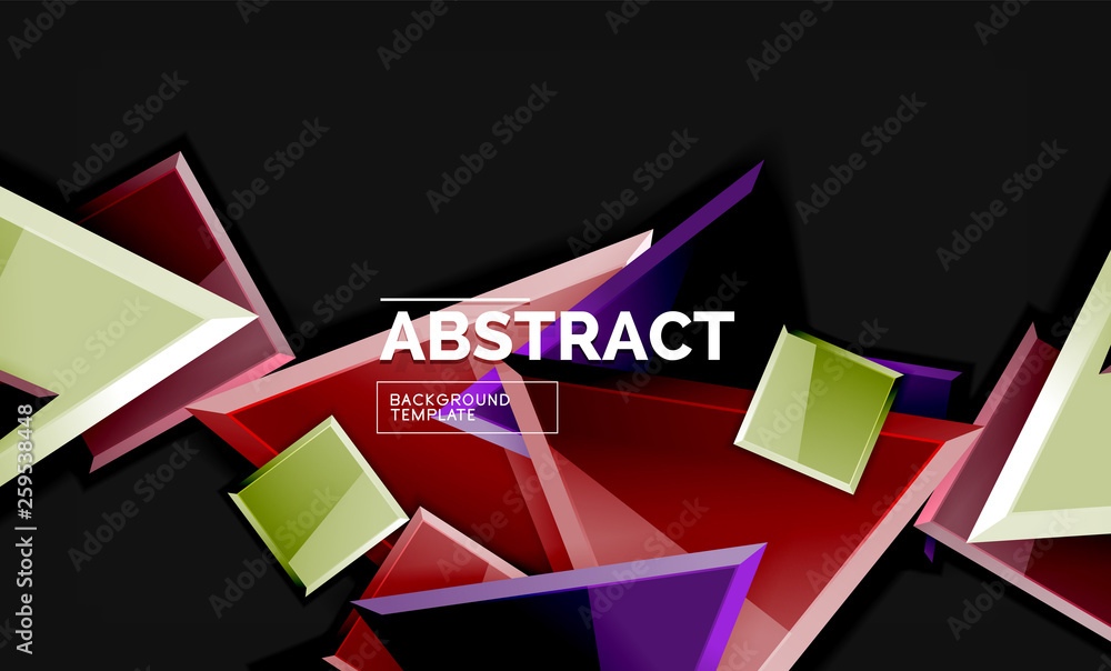 Glossy squares and triangles geometric backgrounds Glossy squares and triangles geometric backgrounds