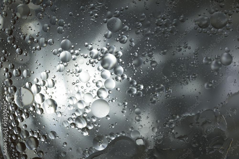 Fototapeta premium abstract background .Stainless steel sink splashed with water