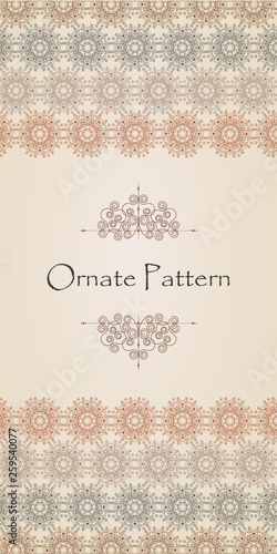 Ornament design from linear elements.
