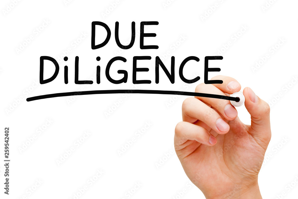 Due Diligence Handwritten With Black Marker Due Diligence Handwritten With Black Marker
