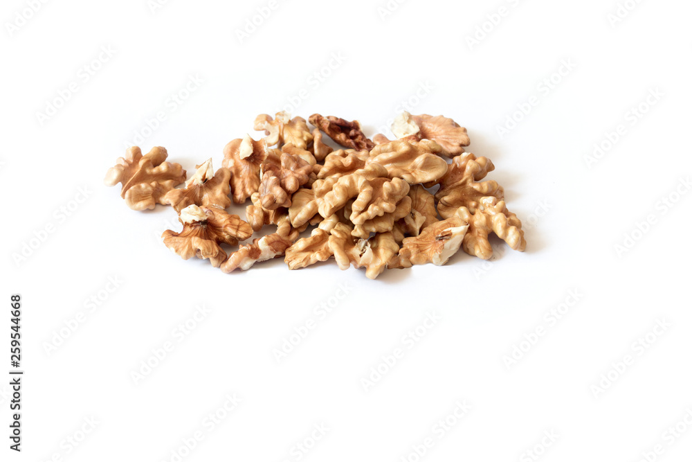 pile of nuts isolated on white background pile of nuts isolated on white background