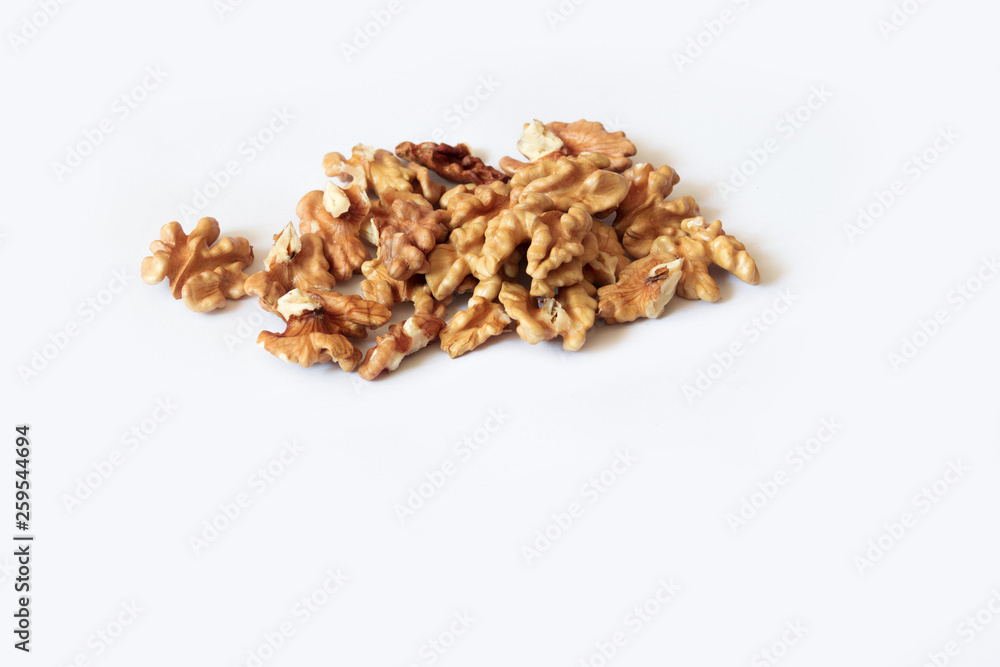pile of nuts isolated on white background pile of nuts isolated on white background