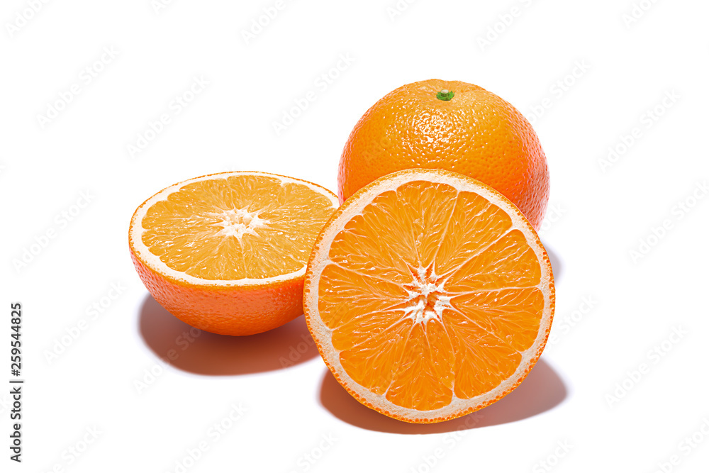 Orange. Isolated on White Background with Shadow. Orange. Isolated on White Background with Shadow.