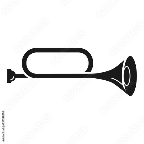 Classic trumpet icon. Simple illustration of classic trumpet vector icon for web design isolated on white background