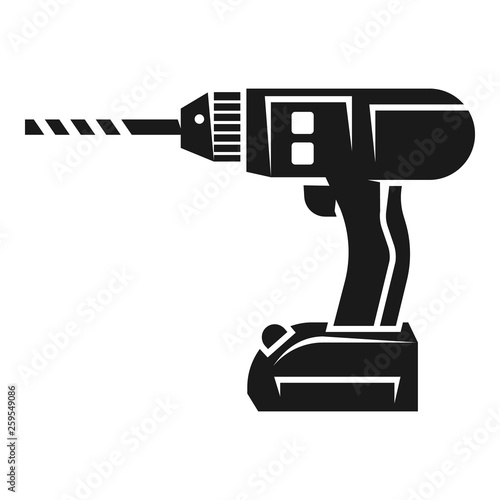 Hand drill icon. Simple illustration of hand drill vector icon for web design isolated on white background