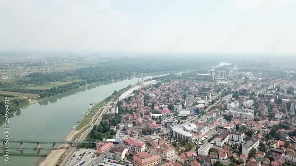 Aerial view of Brcko district, Bosnia and Herzegovina Aerial view of Brcko district, Bosnia and Herzegovina