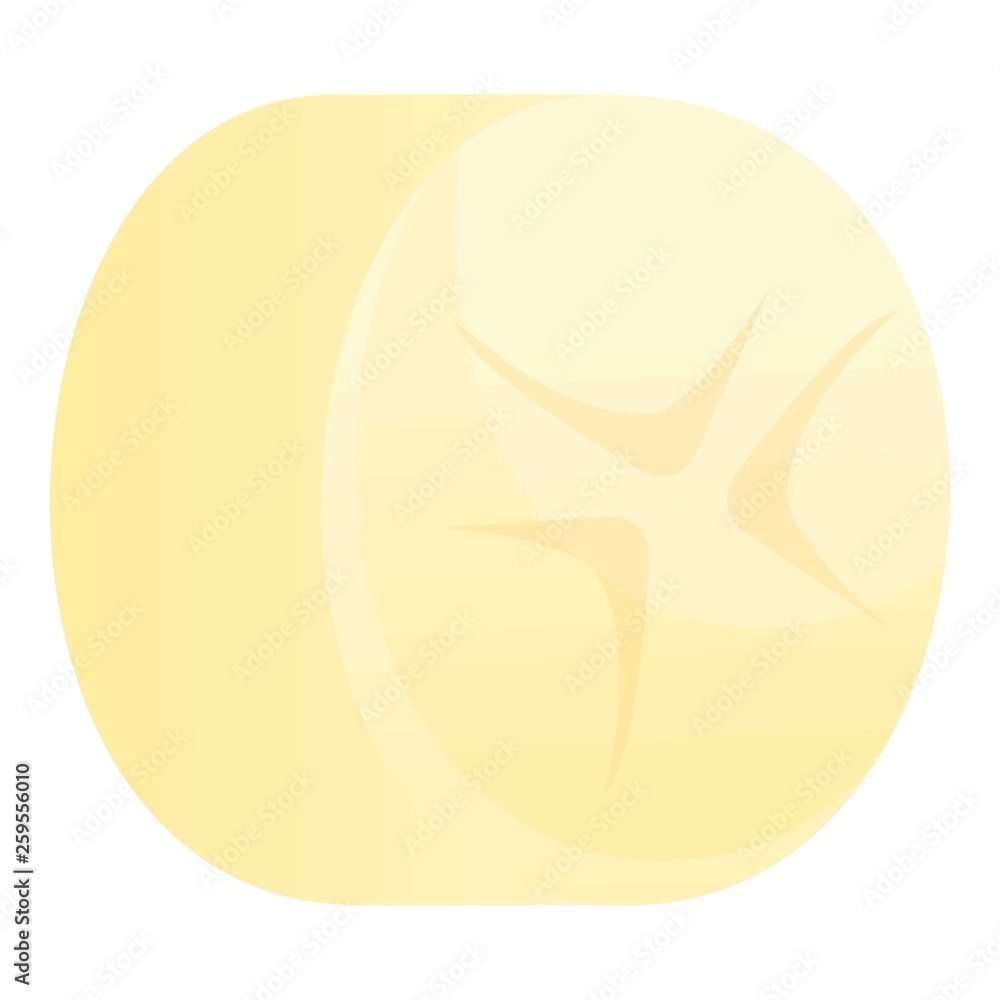 Piece of banana icon. Cartoon of piece of banana vector icon for web design isolated on white background Piece of banana icon. Cartoon of piece of banana vector icon for web design isolated on white background
