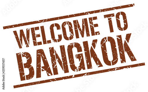 welcome to Bangkok stamp