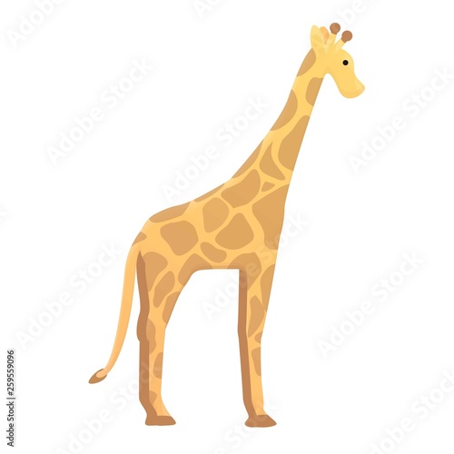Giraffe icon. Cartoon of giraffe vector icon for web design isolated on white background