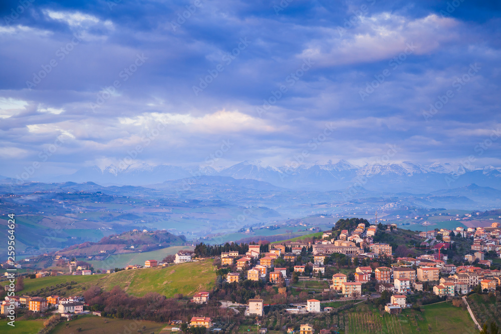 Italian countryside. Rural landscape