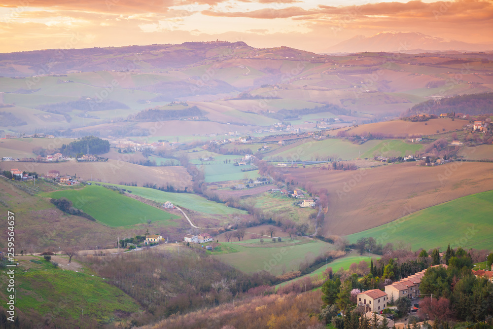 Rural landscape of Italian countryside