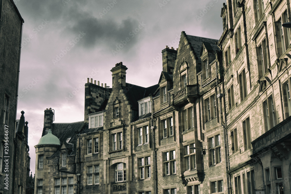 Buildings in Old Town, Edinburgh, Scotland