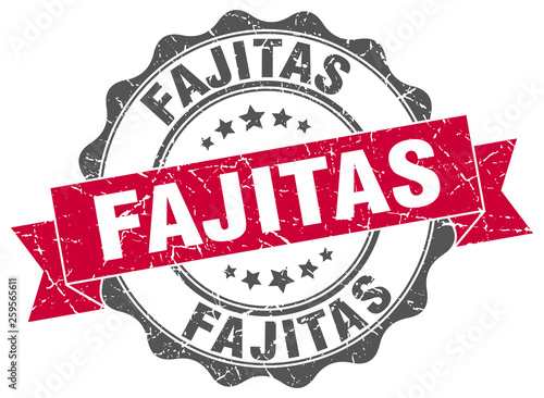 fajitas stamp. sign. seal