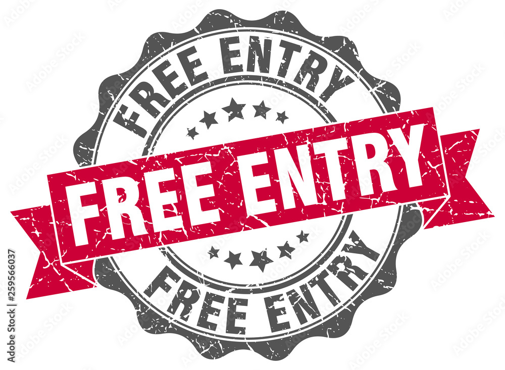 Obraz premium free entry stamp. sign. seal